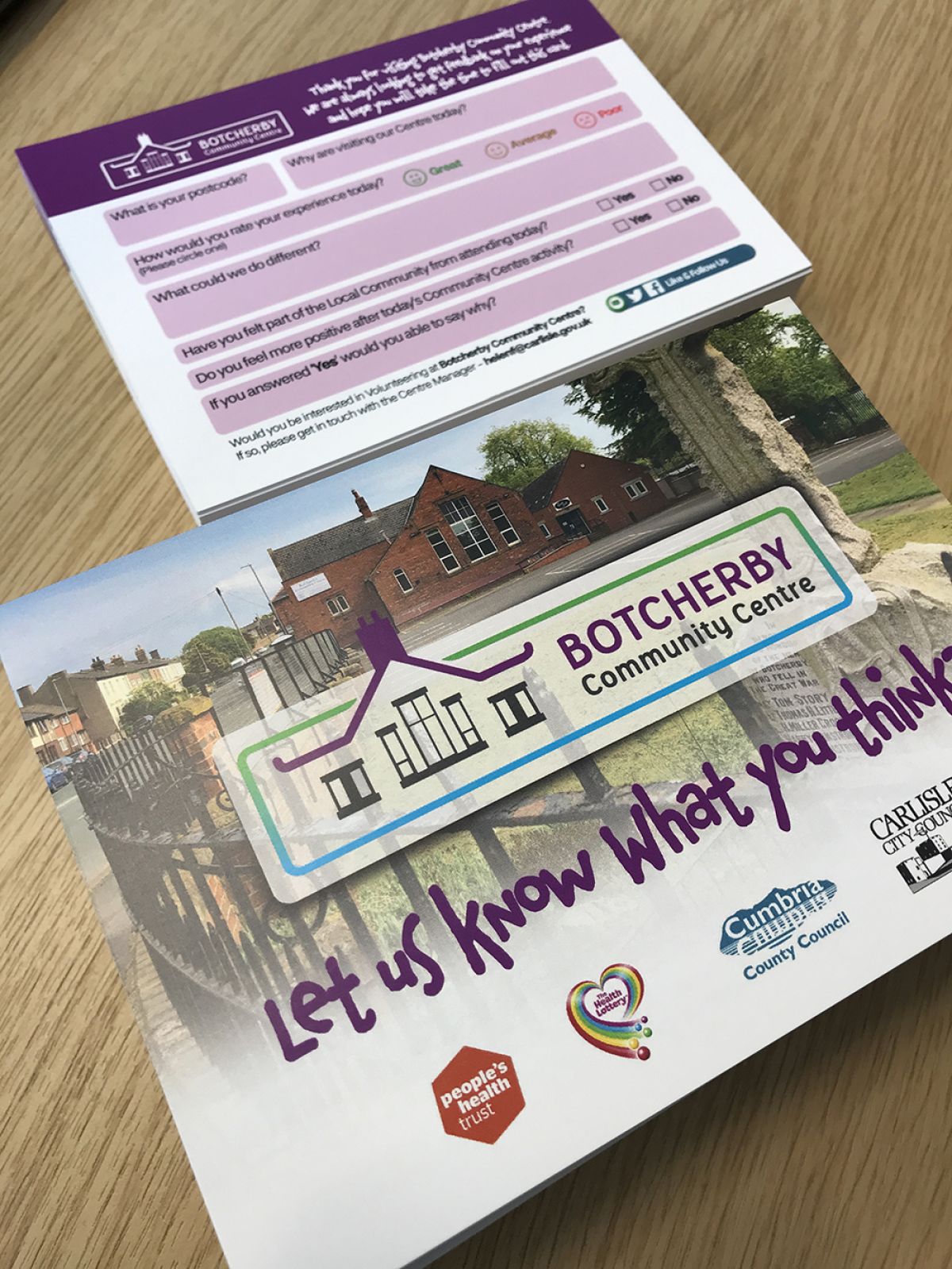 Botcherby Community Centre Suggestion Postcards Print