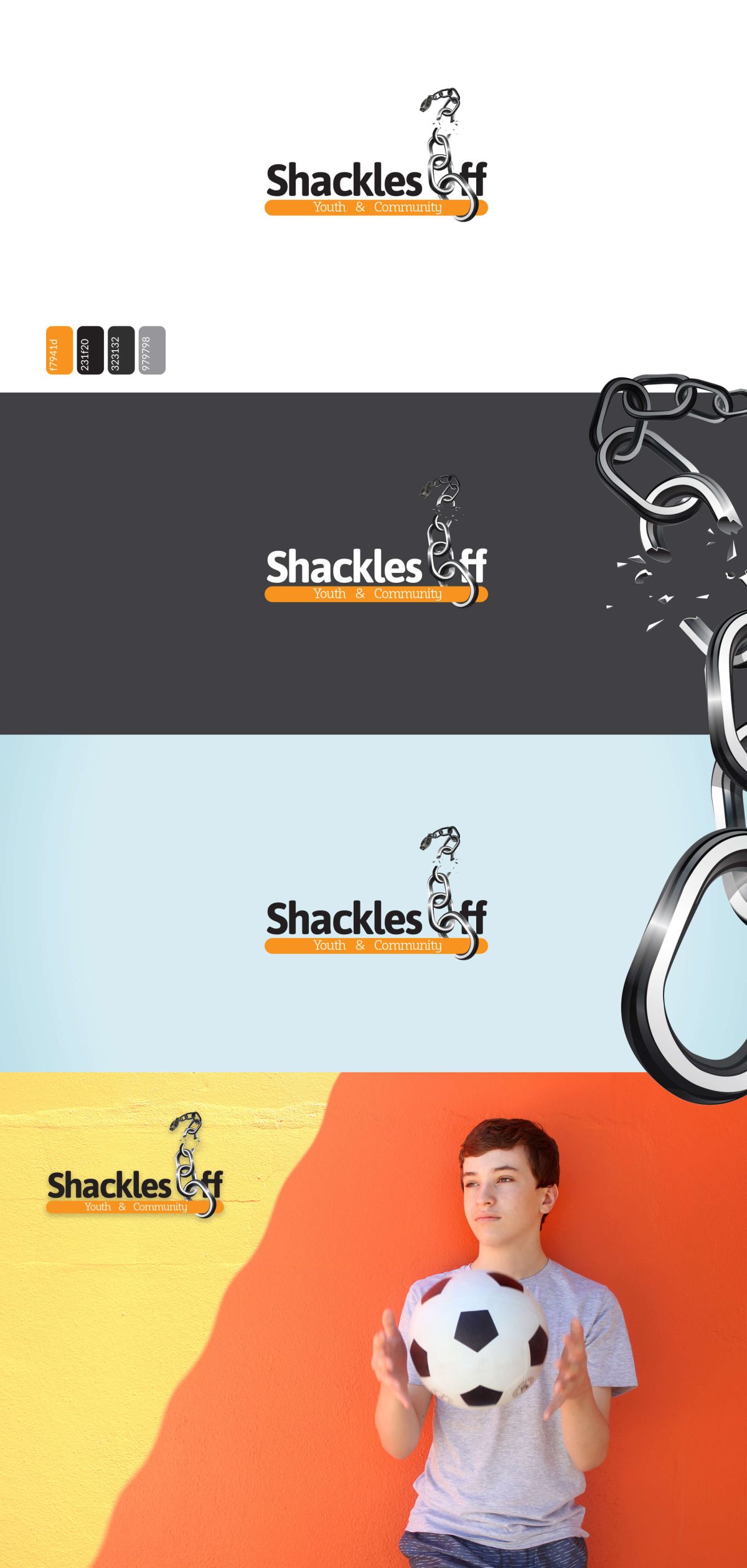 Shackles Off Youth Project Brand Identity